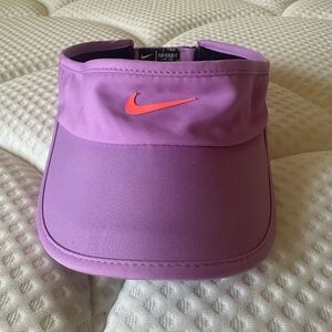 Nike Lavender Visor with Bright Orange Swoosh